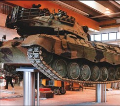 Podnośnik czołg Leopard Abrams